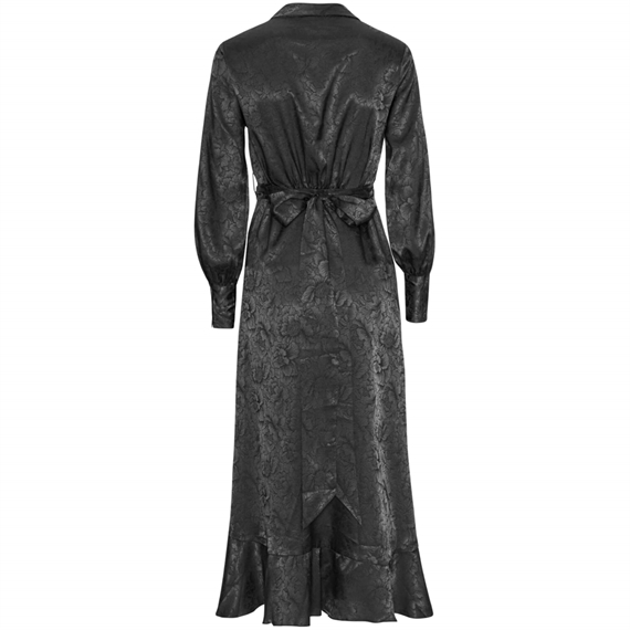 Karmamia Bea Kjole, Black Flower Jacquard